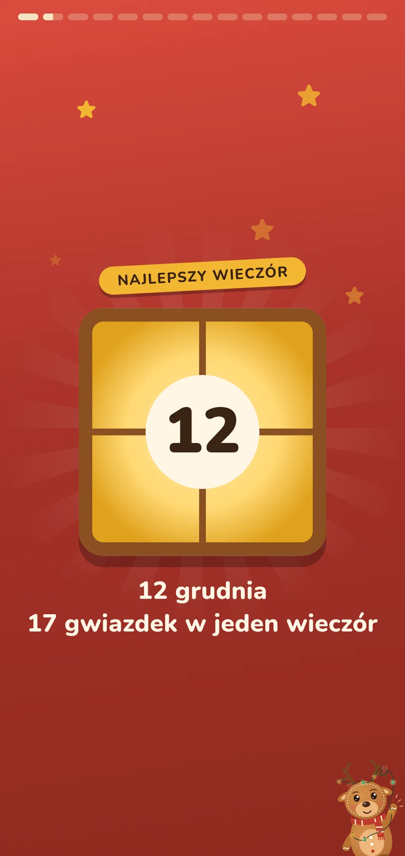 Finał: najlepszy wieczór w świecącym oknie z numerem dnia
